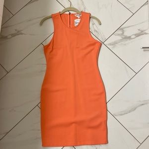Devlin body con melon mini dress